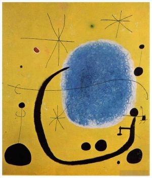 杰昂·米罗的当代艺术作品《蔚蓝的黄金》