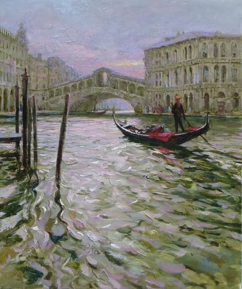 考玛诺娃·埃琳娜 当代油画作品 -  《威尼斯》