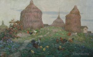 李嘉辉的当代艺术作品《农家后山坡》