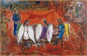 当代绘画 - 《亚伯拉罕和三个天使》