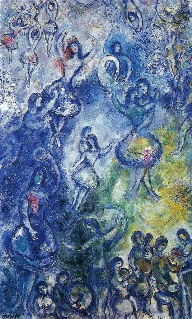 马克·夏加尔 当代各类绘画作品 -  《舞蹈》