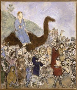 当代绘画 - 《雅各离开他的国家和家人前往埃及》
