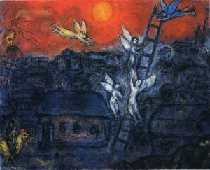 马克·夏加尔的当代艺术作品《雅各布的阶梯》
