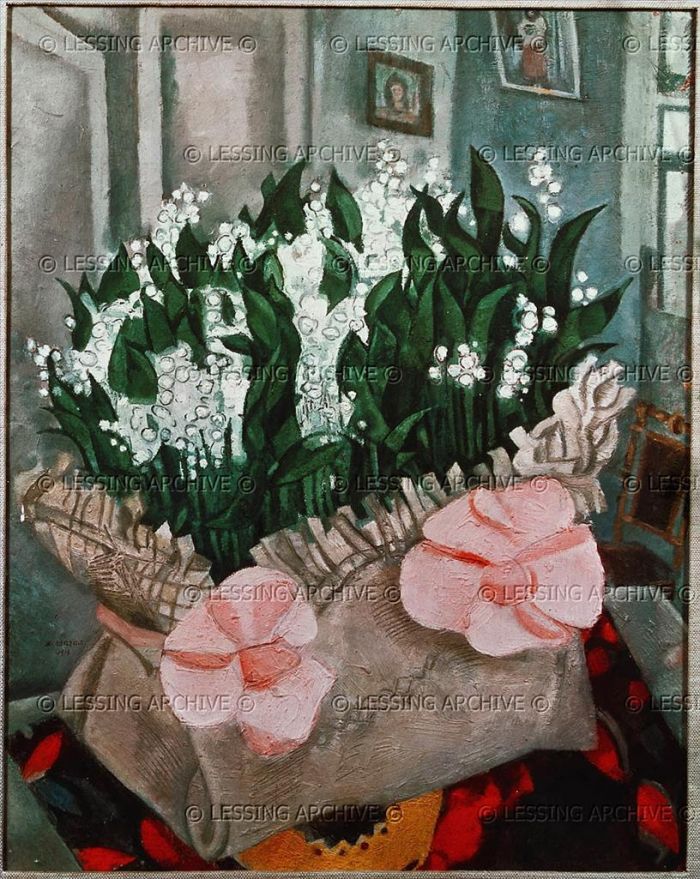 马克·夏加尔 当代各类绘画作品 -  《铃兰》