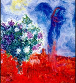 马克·夏加尔的当代艺术作品《圣保罗的恋人》