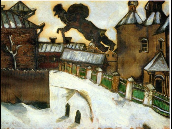 马克·夏加尔 当代各类绘画作品 -  《老维捷布斯克》