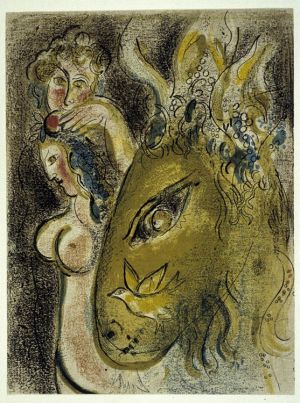 马克·夏加尔的当代艺术作品《天堂版画》