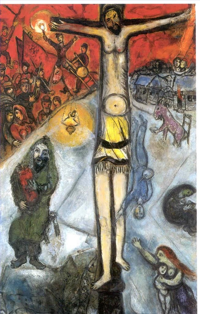 马克·夏加尔 当代各类绘画作品 -  《复活》