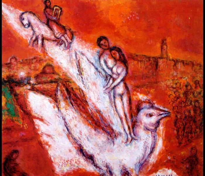 马克·夏加尔 当代各类绘画作品 -  《歌中之歌》