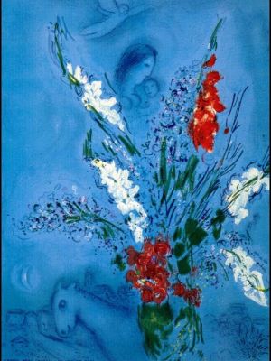 马克·夏加尔的当代艺术作品《剑兰》