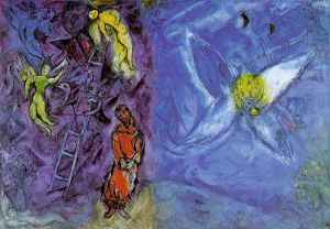 马克·夏加尔的当代艺术作品《雅各布之梦》