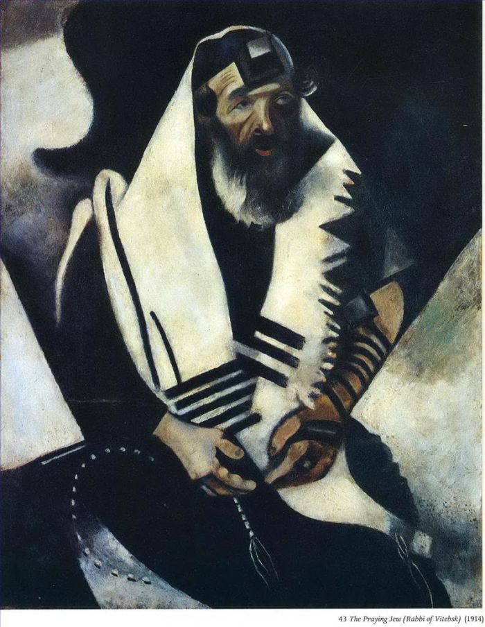 马克·夏加尔 当代各类绘画作品 -  《祈祷的犹太人》