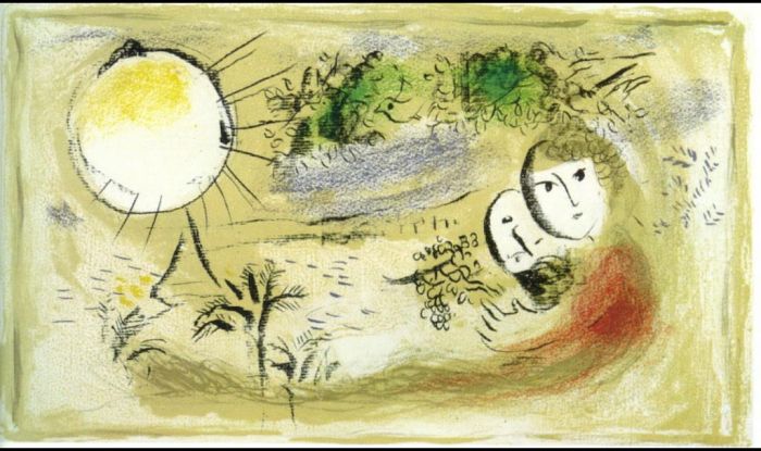 马克·夏加尔 当代各类绘画作品 -  《其余的部分》