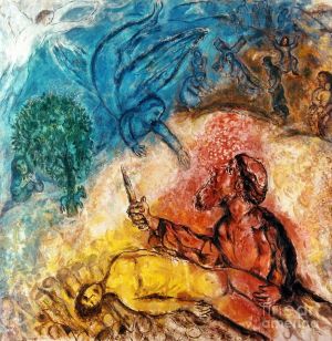 马克·夏加尔的当代艺术作品《以撒的牺牲》