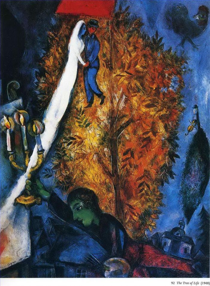 马克·夏加尔 当代各类绘画作品 -  《生命之树》