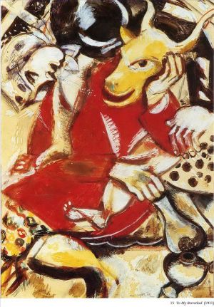 马克·夏加尔的当代艺术作品《致我的未婚夫》