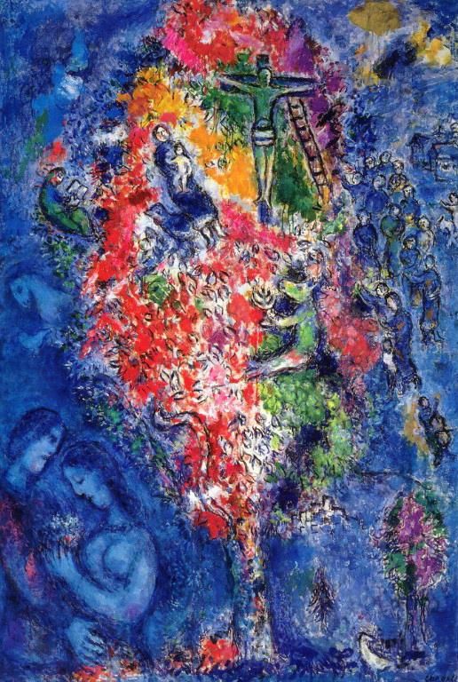 马克·夏加尔 当代各类绘画作品 -  《杰西之树》