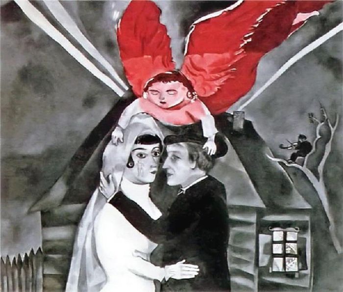 马克·夏加尔 当代各类绘画作品 -  《婚礼》
