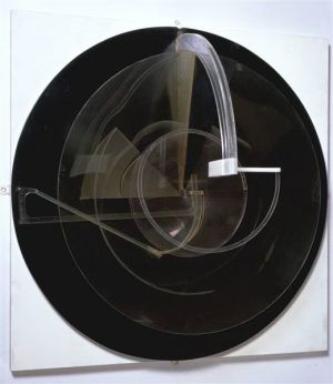 诺姆·加博的当代艺术作品《圆形浮雕,1925》