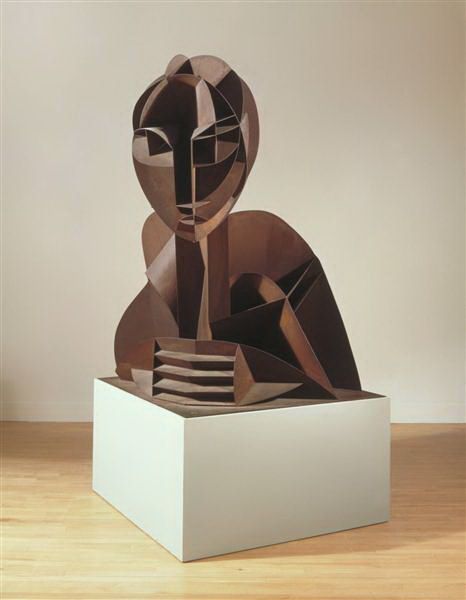 诺姆·加博 当代雕塑作品 -  《头部·编号2,1916》