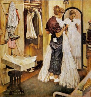 诺曼·珀西瓦尔·洛克威尔的当代艺术作品《裙子》