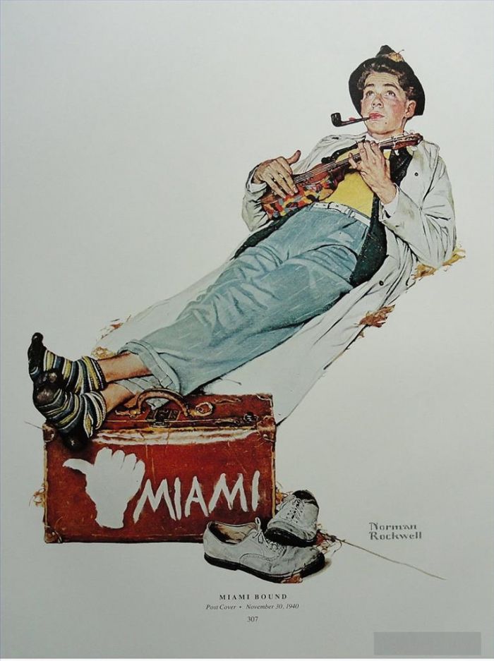 诺曼·珀西瓦尔·洛克威尔 当代各类绘画作品 -  《迈阿密》