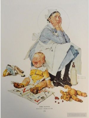 诺曼·珀西瓦尔·洛克威尔的当代艺术作品《保姆》
