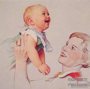 诺曼·珀西瓦尔·洛克威尔的当代艺术作品《喜悦,1956》