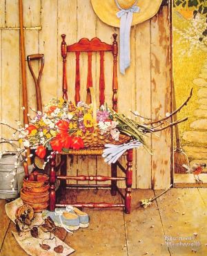 诺曼·珀西瓦尔·洛克威尔的当代艺术作品《春天的花朵,1969》