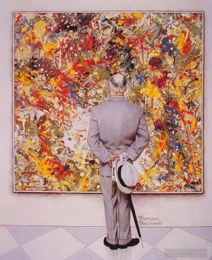 诺曼·珀西瓦尔·洛克威尔的当代艺术作品《鉴赏家,1962》