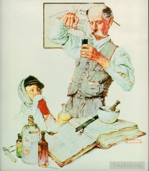 诺曼·珀西瓦尔·洛克威尔的当代艺术作品《药剂师》