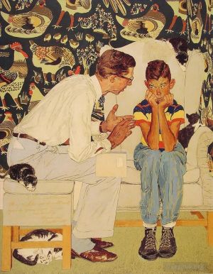 诺曼·珀西瓦尔·洛克威尔的当代艺术作品《生活的事实》