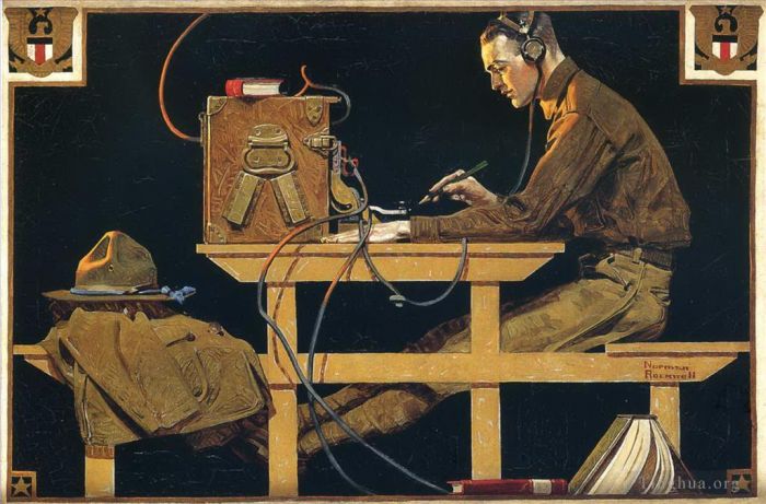 诺曼·珀西瓦尔·洛克威尔 当代各类绘画作品 -  《1919年美国陆军贸易》
