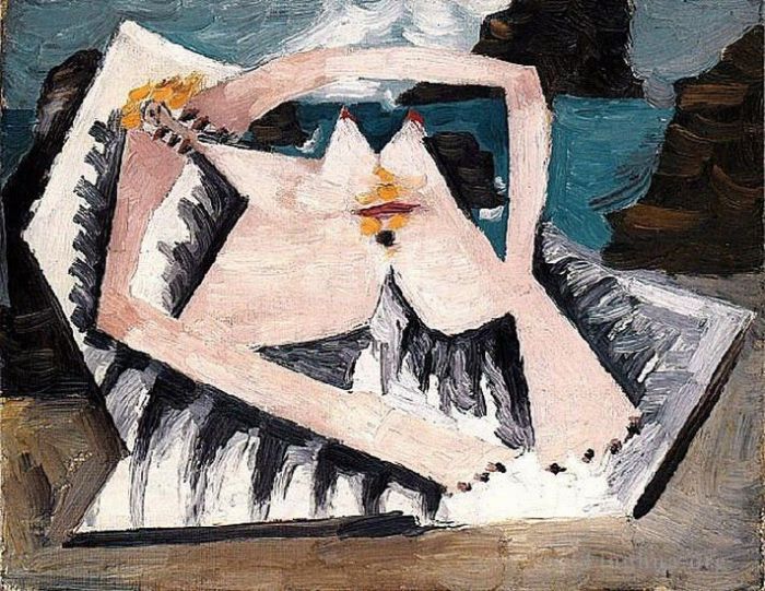 巴勃罗·毕加索 当代油画作品 -  《拜涅斯,5,1928》