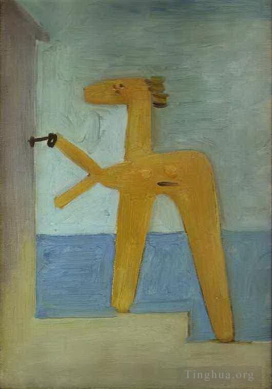 巴勃罗·毕加索 当代油画作品 -  《沐浴者开设小屋,1928》