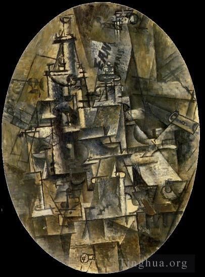 巴勃罗·毕加索 当代油画作品 -  《布泰耶·维雷·福尔谢特,1911》