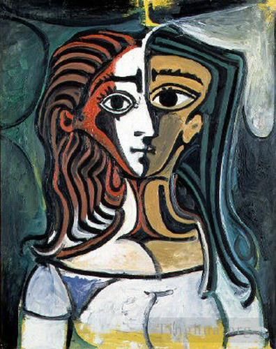 巴勃罗·毕加索 当代油画作品 -  《女性胸围,2,1940》