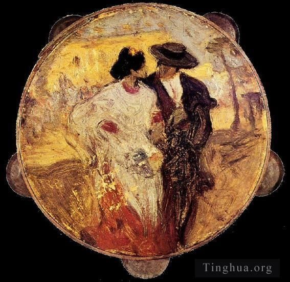 巴勃罗·毕加索 当代油画作品 -  《安达卢夫妇,1899》