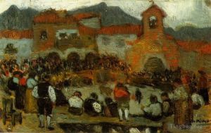 巴勃罗·毕加索的当代艺术作品《金牛课程,3,1901》