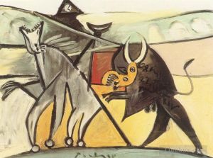 巴勃罗·毕加索的当代艺术作品《金牛斗牛课程,1934_2》