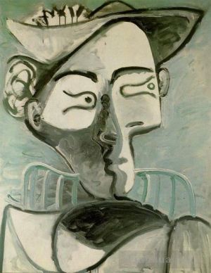 巴勃罗·毕加索的当代艺术作品《开头的女人,1962》