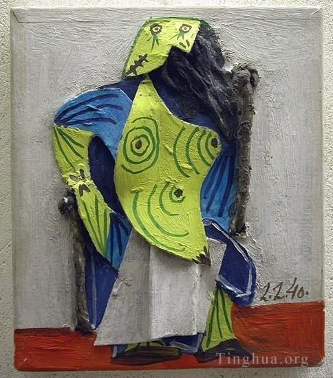 巴勃罗·毕加索 当代油画作品 -  《女人的屁股,2,1940》