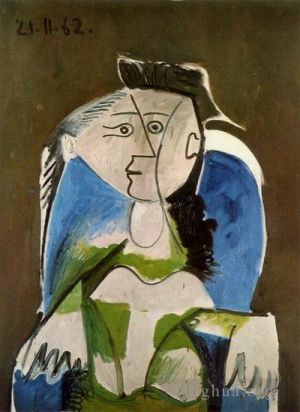 当代油画 - 《蓝色的女人,1962》