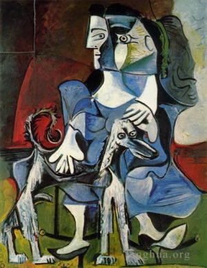 巴勃罗·毕加索的当代艺术作品《杰奎琳·阿维克·卡布尔的女人,1962》