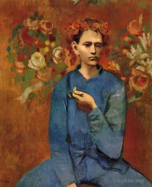 巴勃罗·毕加索的当代艺术作品《Garcon,烟斗,1905》