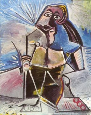巴勃罗·毕加索的当代艺术作品《男士阿西斯,1971》