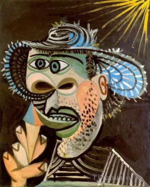 巴勃罗·毕加索的当代艺术作品《冰川短号男士,3,1938》