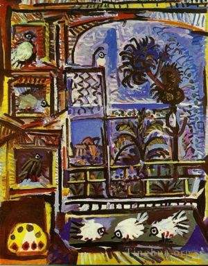 巴勃罗·毕加索的当代艺术作品《L,atelier,鸽子,IIII,1957》