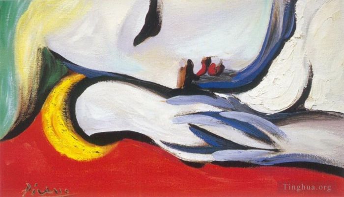 巴勃罗·毕加索 当代油画作品 -  《玛丽·特蕾莎·沃尔特回顾,1932》