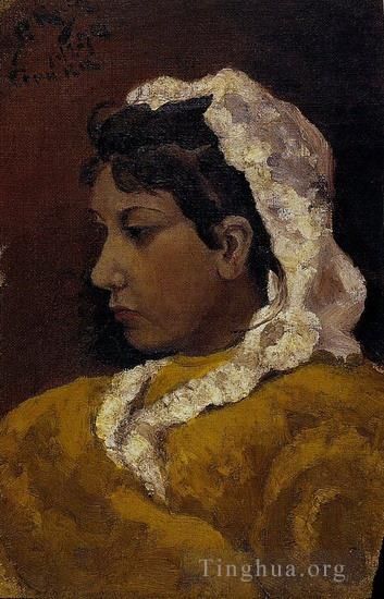 巴勃罗·毕加索 当代油画作品 -  《洛拉·毕加索њ你的艺术家,1894》